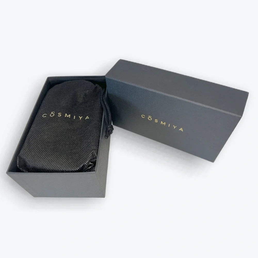 NWT COSMIYA Small Black Jewelry Box with Zipper Closure Perfect for Travel